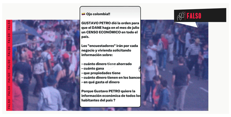 Colombia Check: El censo económico que realiza el DANE no fue orden de Petro