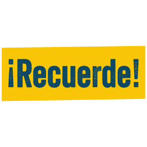 !Recuerde!